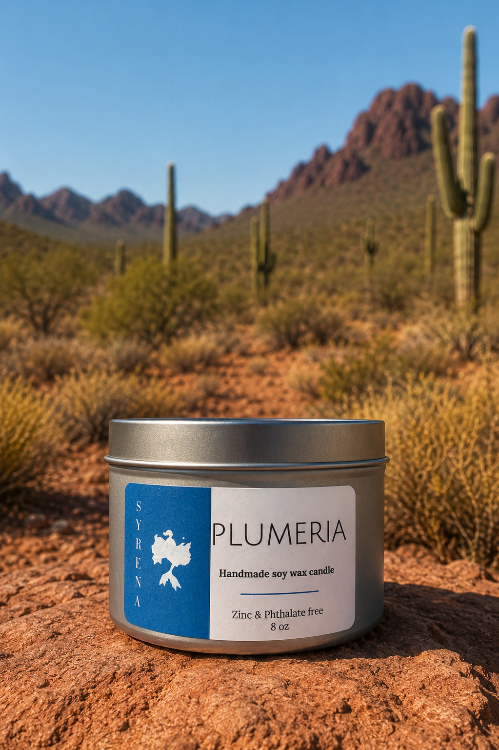 PLUMERIA HANDMADE SOY WAX CANDLE
