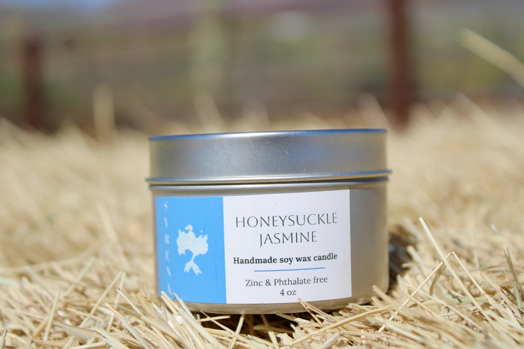 Honeysuckle Jasmine Handmade Soy Wax Candle
