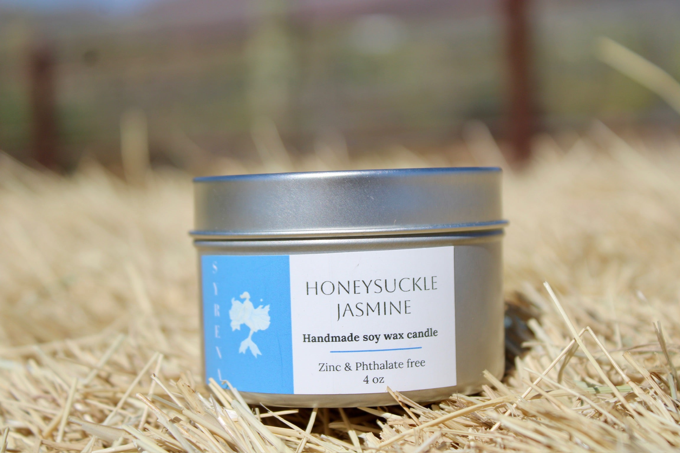 Honeysuckle Jasmine Handmade Soy Wax Candle