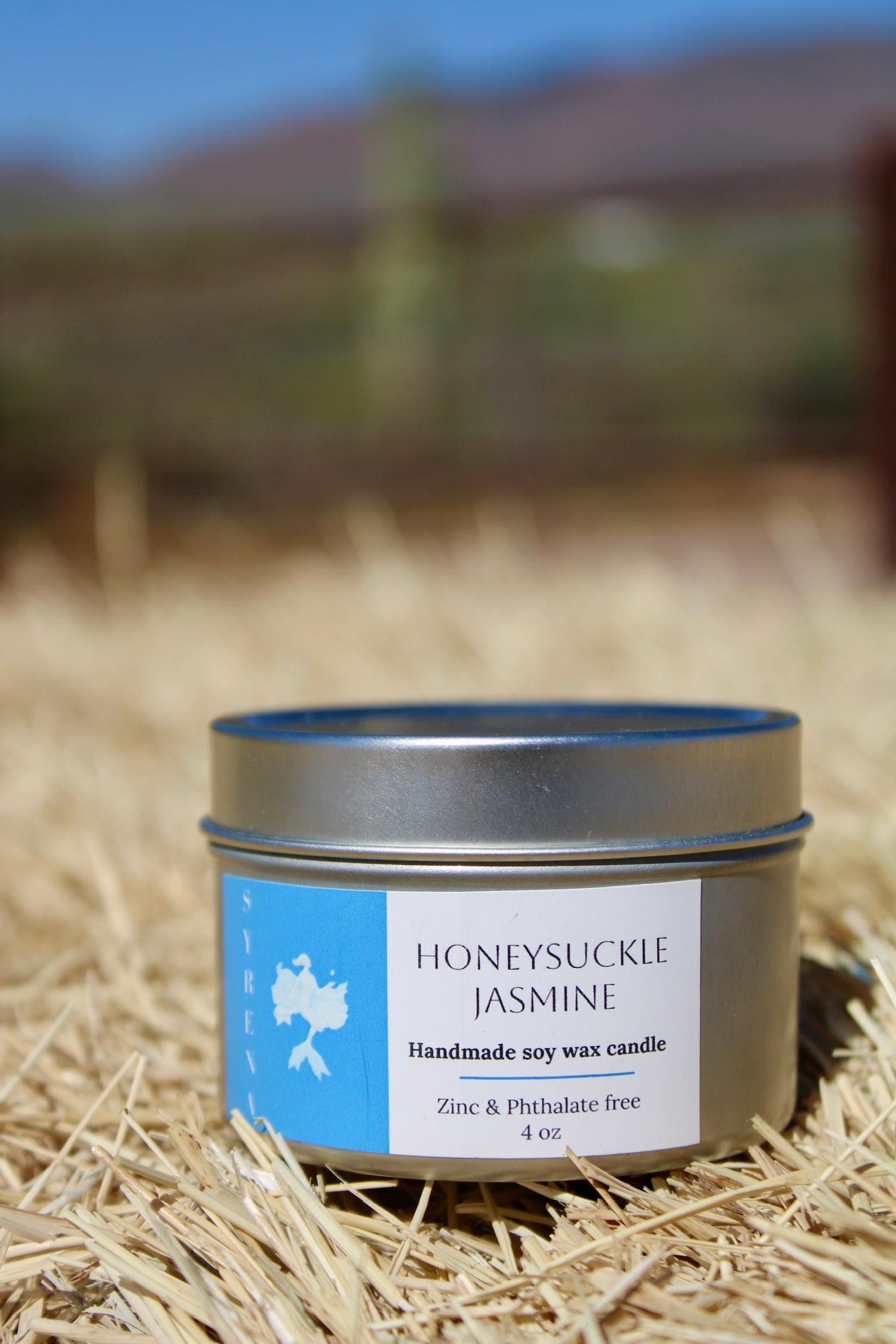 Honeysuckle Jasmine Handmade Soy Wax Candle